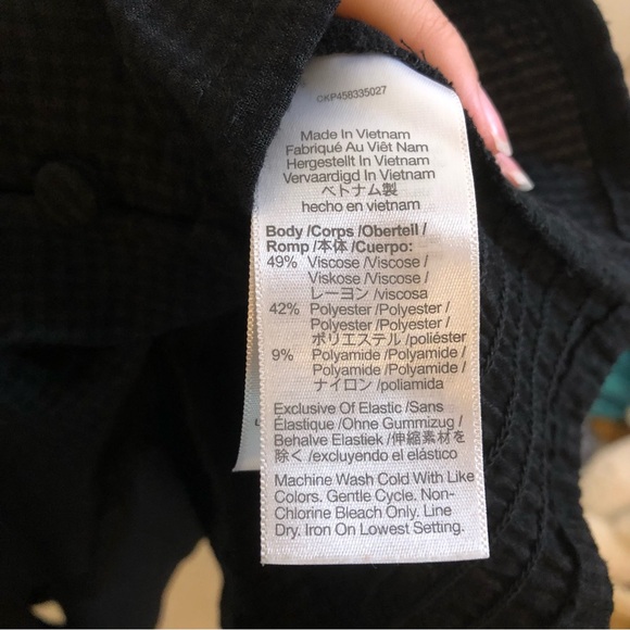 Madewell Preston puff sleeve top blouse button front gingham - Picture 7 of 15